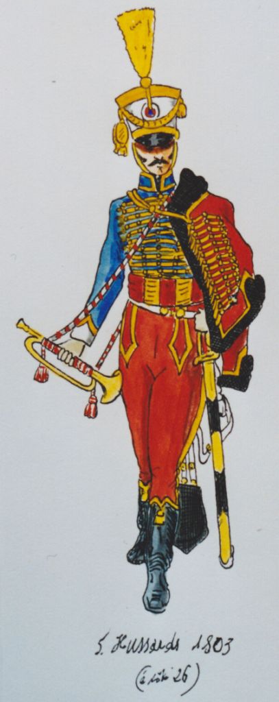 Trompette 5e Hussards, 1803